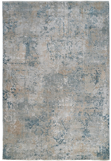 Dynamic Rugs Eden 10944 Power Loomed Modern Cream/Beige/Navy Rug