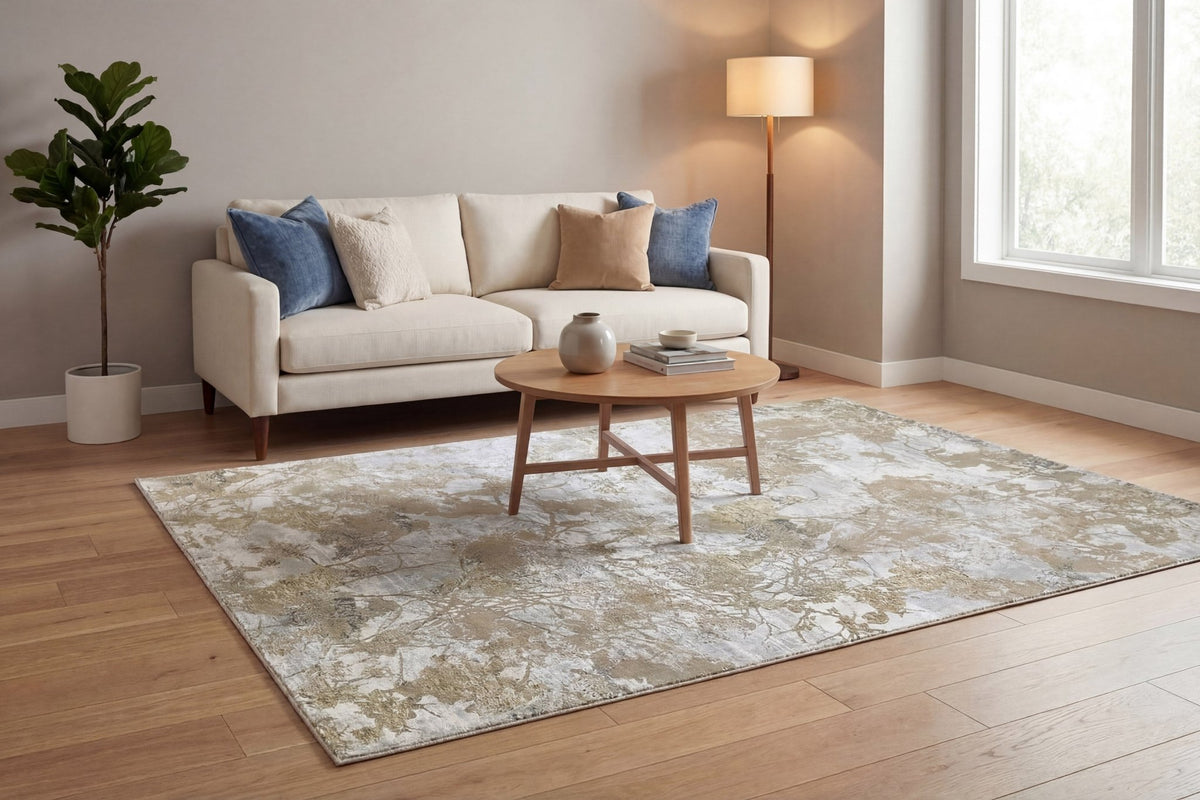 Dynamic Rugs Eden 10946 Power Loomed Modern Cream/Beige Rug