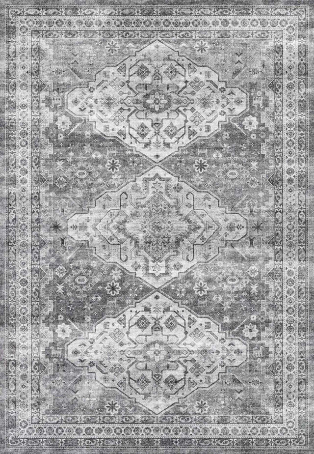 Dynamic Rugs Elise 6300 Power Loomed Traditional Grey Rug