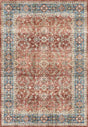 Dynamic Rugs Elise 6301 Power Loomed Traditional Red/Blue/Beige Rug
