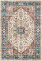Dynamic Rugs Elise 6302 Power Loomed Traditional Red/Blue/Beige Rug