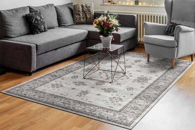 Dynamic Rugs Elise 6304 Power Loomed Traditional Grey Rug