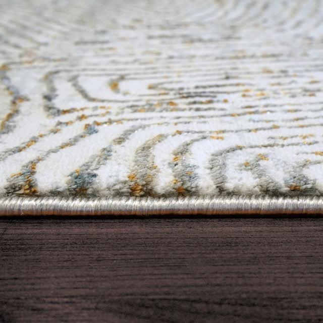 Dynamic Rugs Gold 1351 Cream/Silver/Gold Rugs.