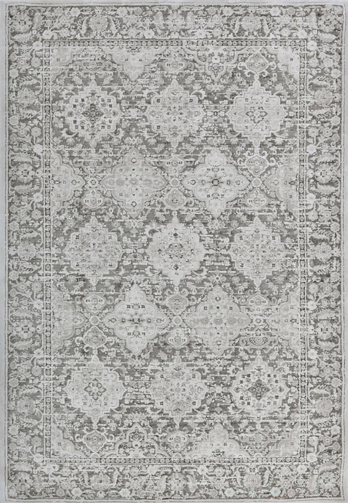 Dynamic Rugs Hamilton 10605 Power Loomed Traditional Grey/Dark Grey Rug