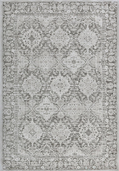 Dynamic Rugs Hamilton 10605 Power Loomed Traditional Grey/Dark Grey Rug