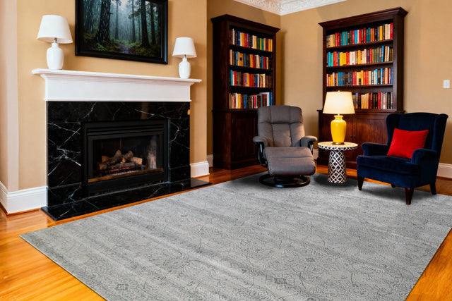Dynamic Rugs Harmony 59002 Power Loomed Contemporary Ivory/Blue Rug
