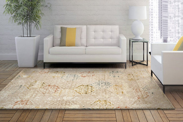 Dynamic Rugs Hudson 1452 Beige/Multi Rug.