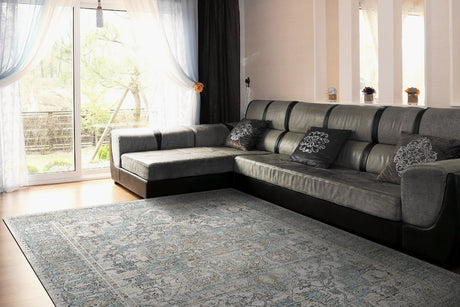 Dynamic Rugs Jazz 6798 Beige/Taupe/Blue Rug.