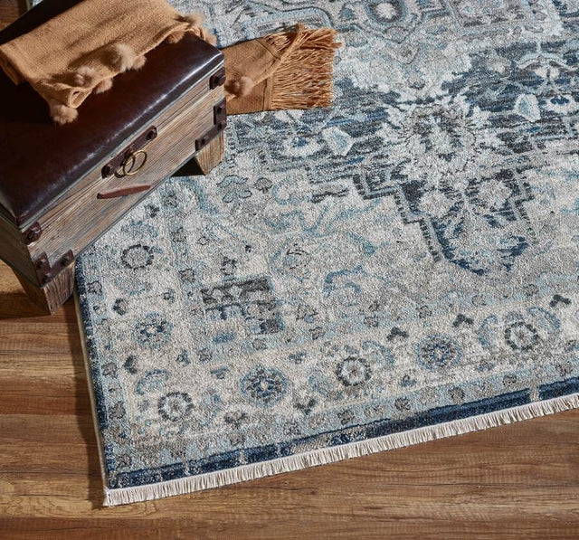 Dynamic Rugs Juno 6882 Dark Blue / Cream Rugs.