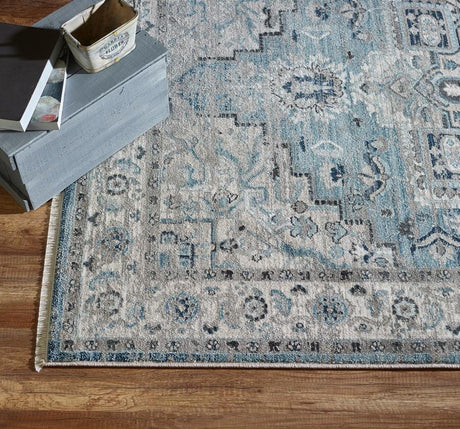 Dynamic Rugs Juno 6882 Light Blue / Cream Rugs.