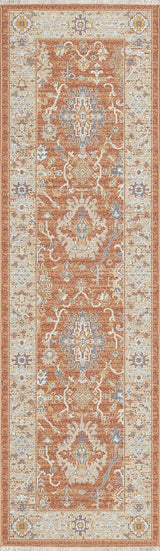 Dynamic Rugs Juno 6885 Power Loomed Traditional Rust/Ivory/Multi Rug