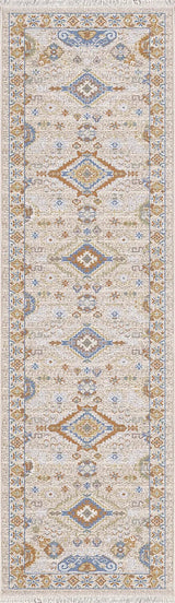 Dynamic Rugs Juno 6886 Power Loomed Traditional Ivory/Multi Rug - Runner