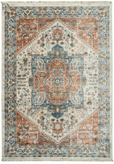 Dynamic Rugs Juno 6887 Power Loomed Traditional Beige/Multi Rug - rectangular rug view