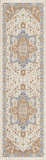 Dynamic Rugs Juno 6887 Power Loomed Traditional Beige/Multi Rug - Runner