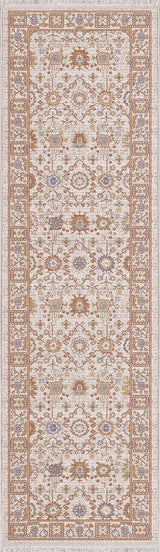 Dynamic Rugs Juno 6888 Power Loomed Traditional Ivory/Multi Rug - Runner