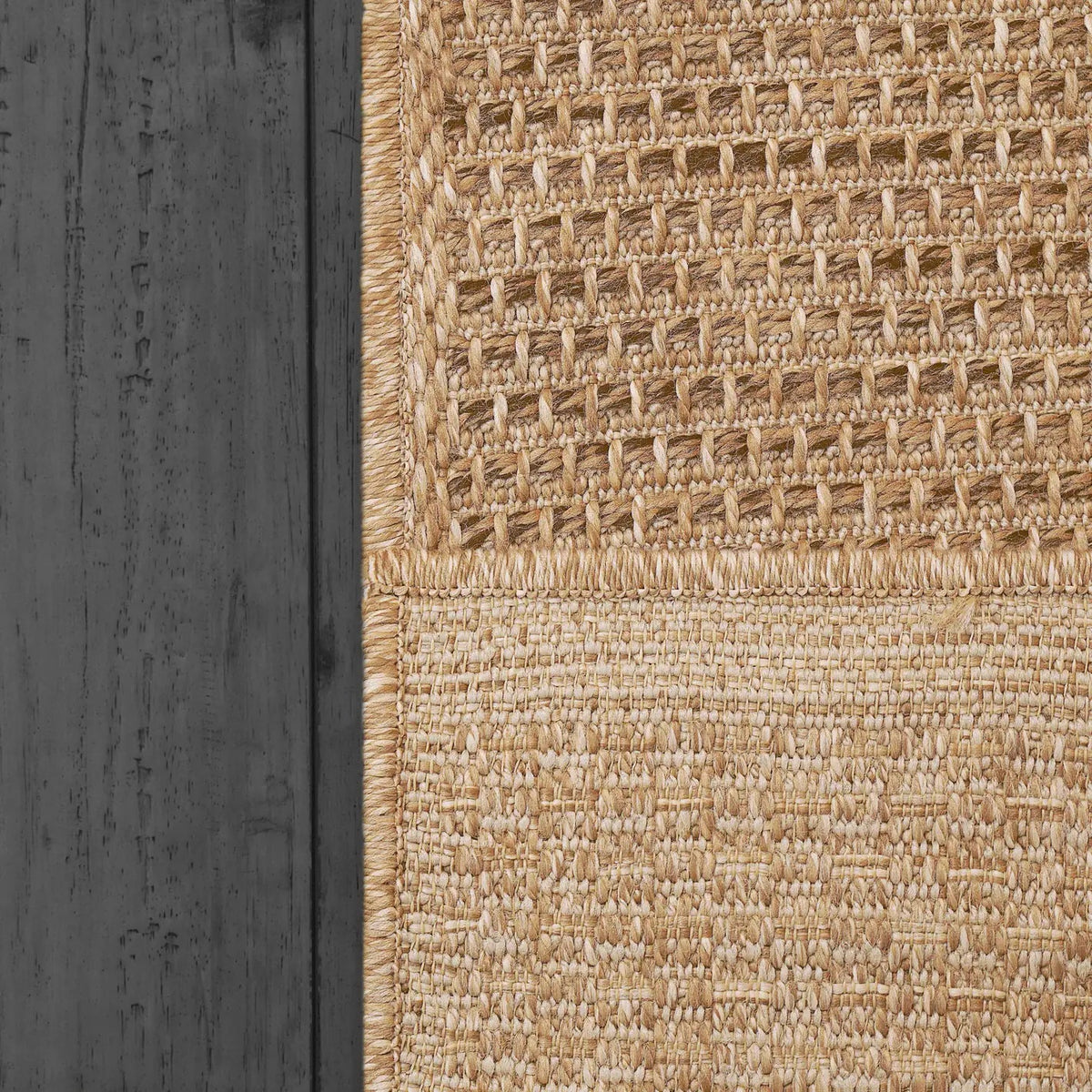 Dynamic Rugs Kenai 8771 Power Loomed Modern Natural Rug - Corner