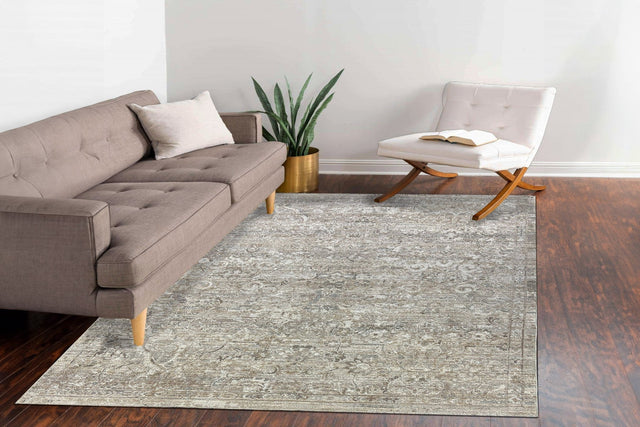 Dynamic Rugs Kyra 13704 Power Loomed Transitional Cream/Grey Rug