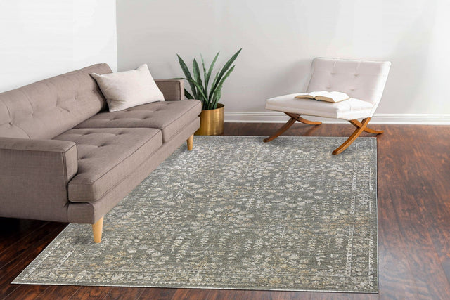 Dynamic Rugs Kyra 13705 Power Loomed Transitional Grey/Dark Grey Rug