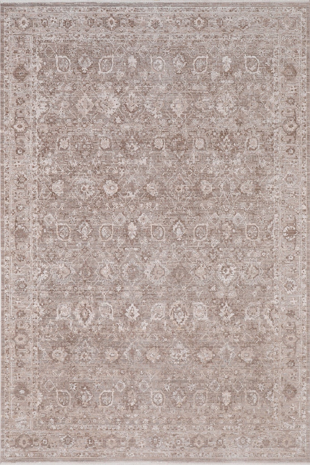 Dynamic Rugs Lara 14620 Power Loomed Traditional Brown/Grey Rug