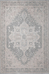 Dynamic Rugs Lara 14628 Power Loomed Traditional Ivory/Grey Rug