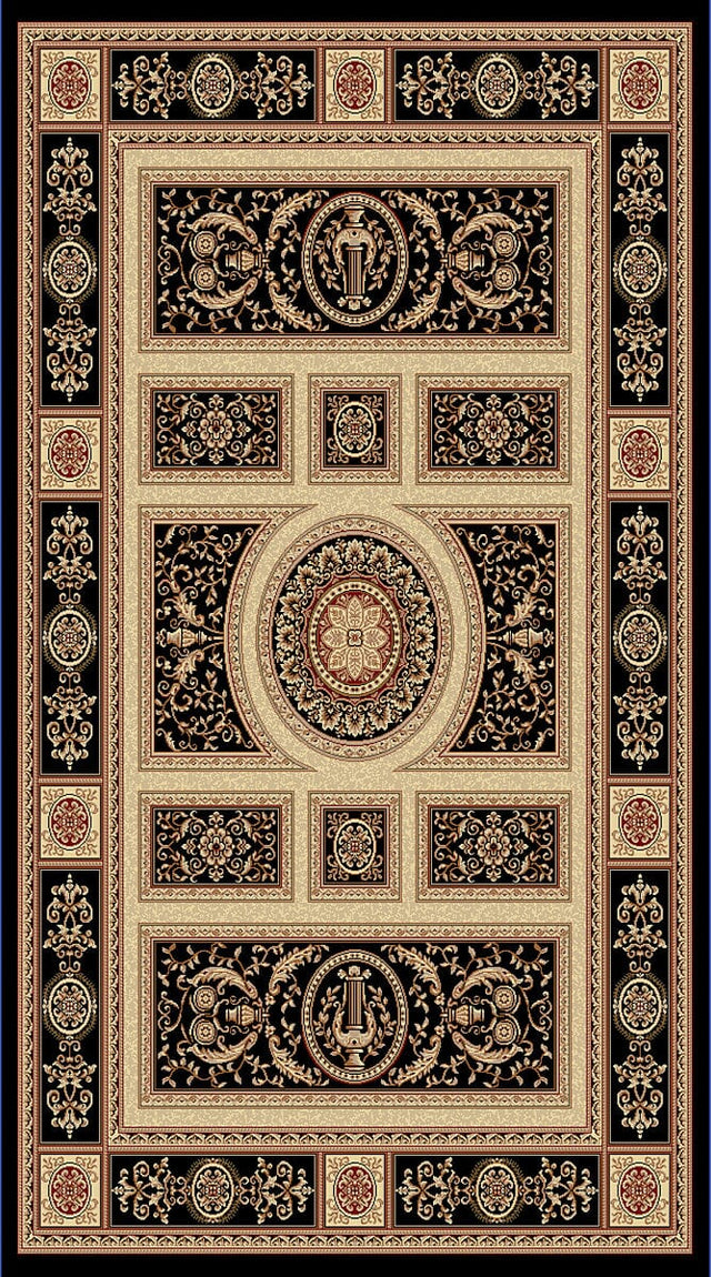 Dynamic Rugs Legacy 58021 Black Rugs.