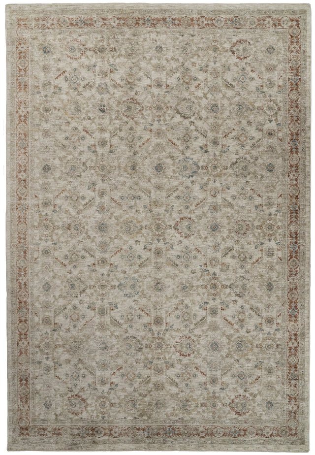 Dynamic Rugs Luminous 17601 Power Loomed Traditional Cream/Beige/Red Rug