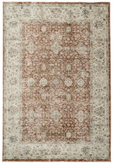 Dynamic Rugs Luminous 17603 Power Loomed Traditional Rust/Cream Rug - Rectangular
