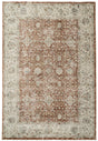 Dynamic Rugs Luminous 17603 Power Loomed Traditional Rust/Cream Rug - Rectangular