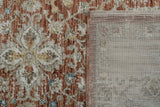 Dynamic Rugs Luminous 17603 Power Loomed Traditional Rust/Cream Rug