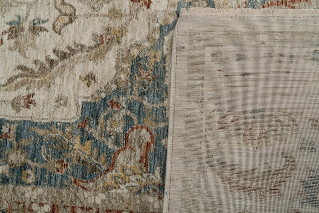 Dynamic Rugs Luminous 17606 Power Loomed Traditional Cream/Beige/Navy Rug