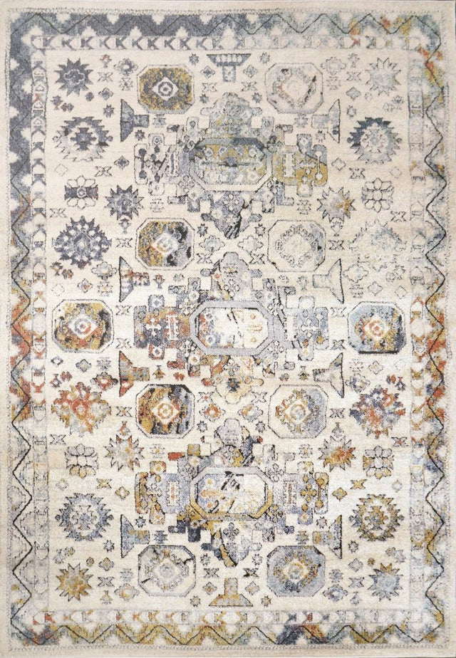 Dynamic Rugs Mabel 4090 Ivory/Multi Rug.