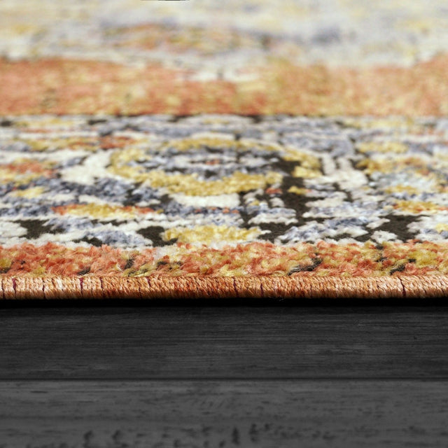 Dynamic Rugs Mabel 4093 Rust/Navy/Multi Rug.