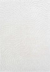 Dynamic Rugs Masai 14024 Power Loomed Modern White Rug - Rectangular