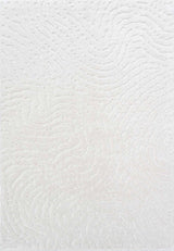 Dynamic Rugs Masai 14024 Power Loomed Modern White Rug