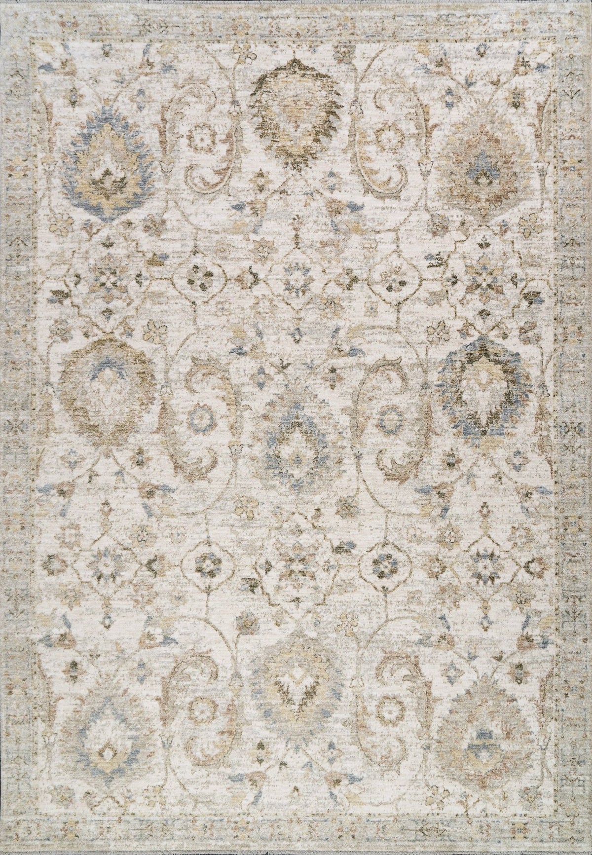 Dynamic Rugs Milano 12500 Power Loomed Transitional Grey/Beige/Dark Grey Rug