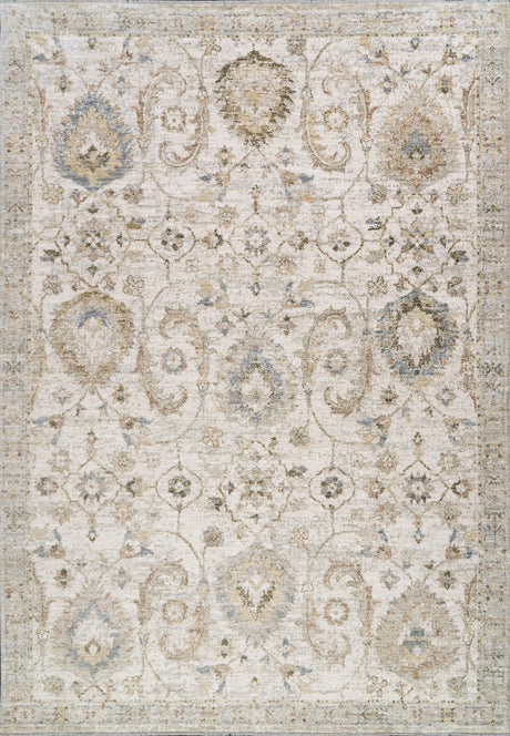 Dynamic Rugs Milano 12500 Power Loomed Transitional Grey/Beige/Dark Grey Rug