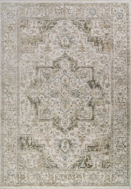 Dynamic Rugs Milano 12501 Power Loomed Transitional Grey/Beige Rug