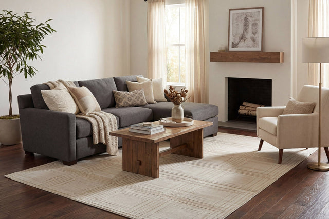Dynamic Rugs Montrose 1780 Power Loomed Modern Cream/Beige Rug