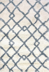 Dynamic Rugs Nitro Lux 6361 Ivory / Blue Rugs.