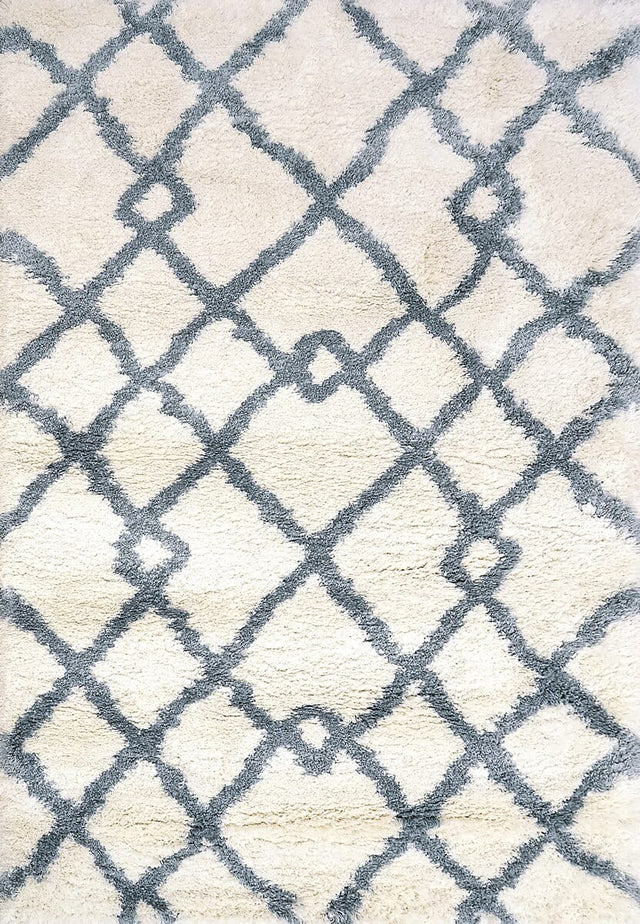 Dynamic Rugs Nitro Lux 6361 Ivory / Blue Rugs.