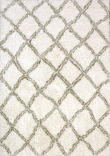 Dynamic Rugs Nordic 7432 White/Silver Rug.