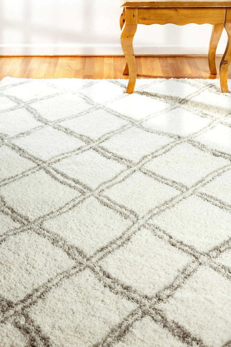 Dynamic Rugs Nordic 7432 White/Silver Rug.