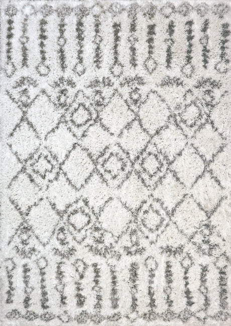 Dynamic Rugs Nordic 7433 White/Silver Rug.