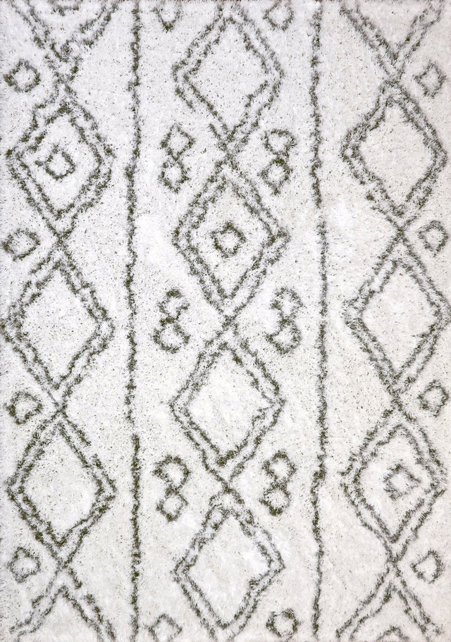 Dynamic Rugs Nordic 7434 Silver/White Rug.