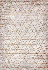Dynamic Rugs Obsession 9531 Power Loomed Modern Beige/Cream Rug
