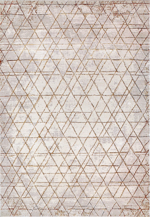 Dynamic Rugs Obsession 9531 Power Loomed Modern Beige/Cream Rug