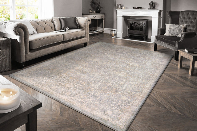 Dynamic Rugs Octo 6907 Power Loomed Traditional Grey/Beige Rug