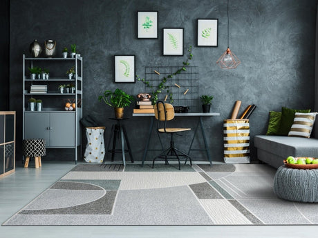 Dynamic Rugs Polaris 46012 Ivory/Grey/Gold Rugs.