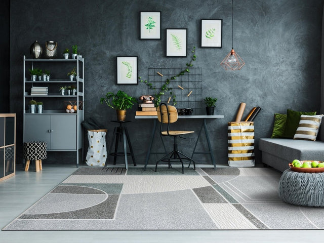 Dynamic Rugs Polaris 46012 Ivory/Grey/Gold Rugs.