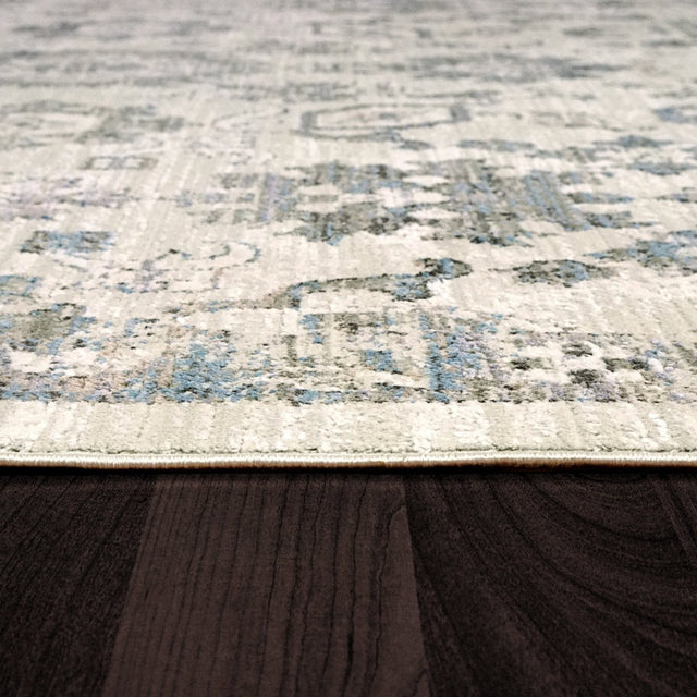 Dynamic Rugs Refine 4634 Cream Grey Blue Rugs.
